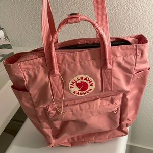 Fjallraven Kanken Pink convertible tote backpack